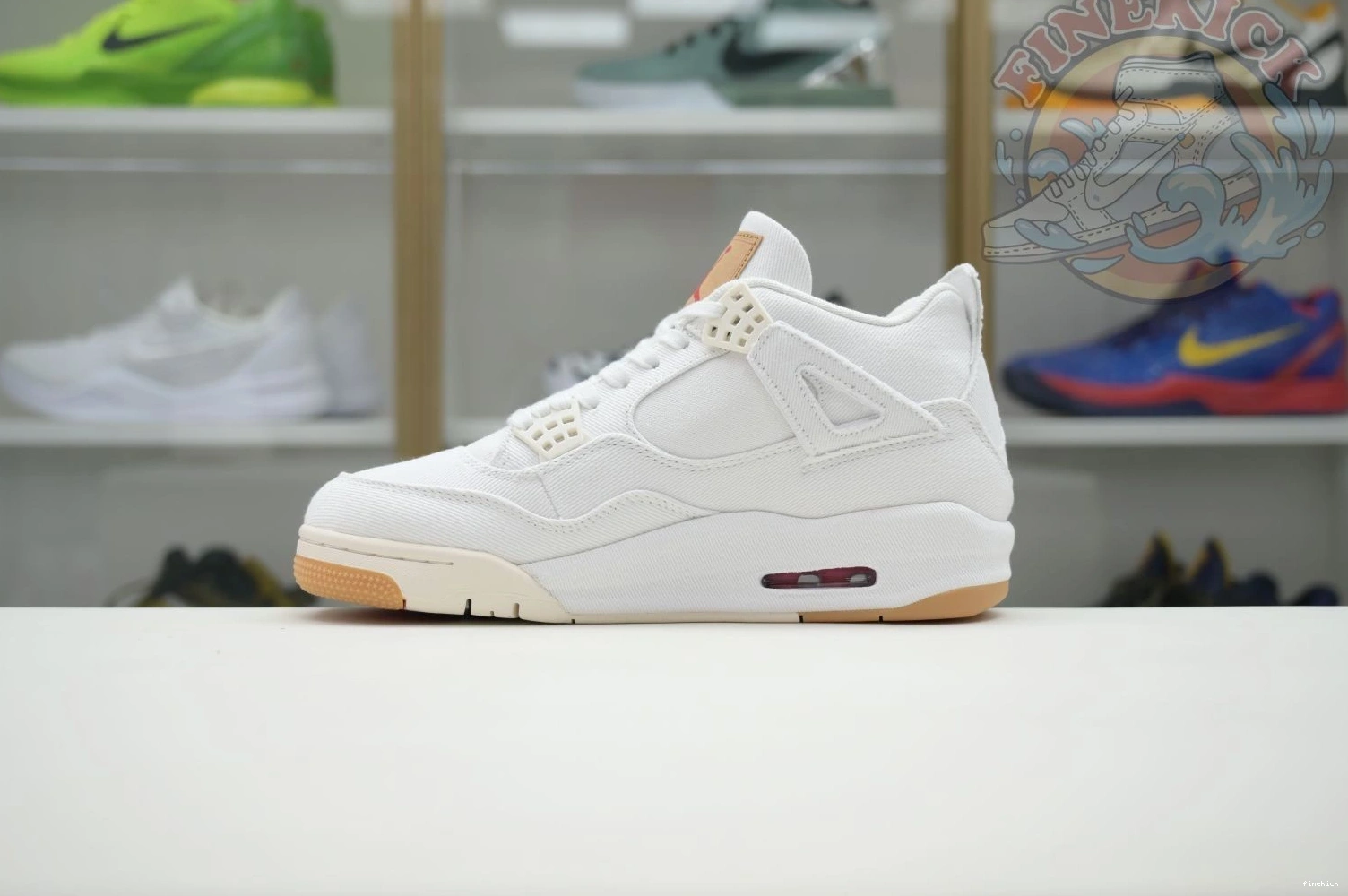white Jordan Air Jordan tag) 4 levis (levis 0814